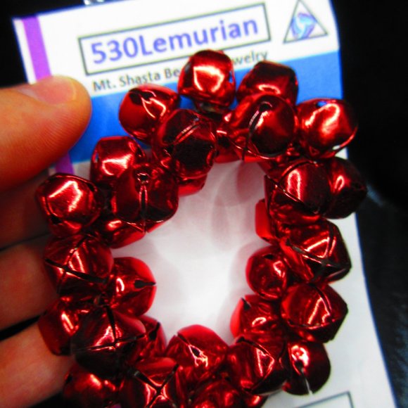 Christmas Bells 7" Stretchy Bracelet - Picture 3 of 3